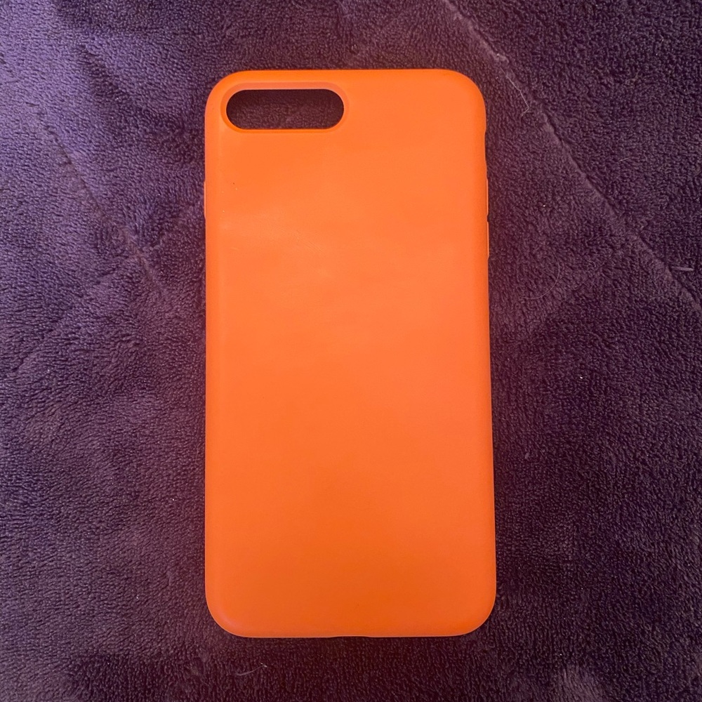 Neon Orange Iphone 7+ case